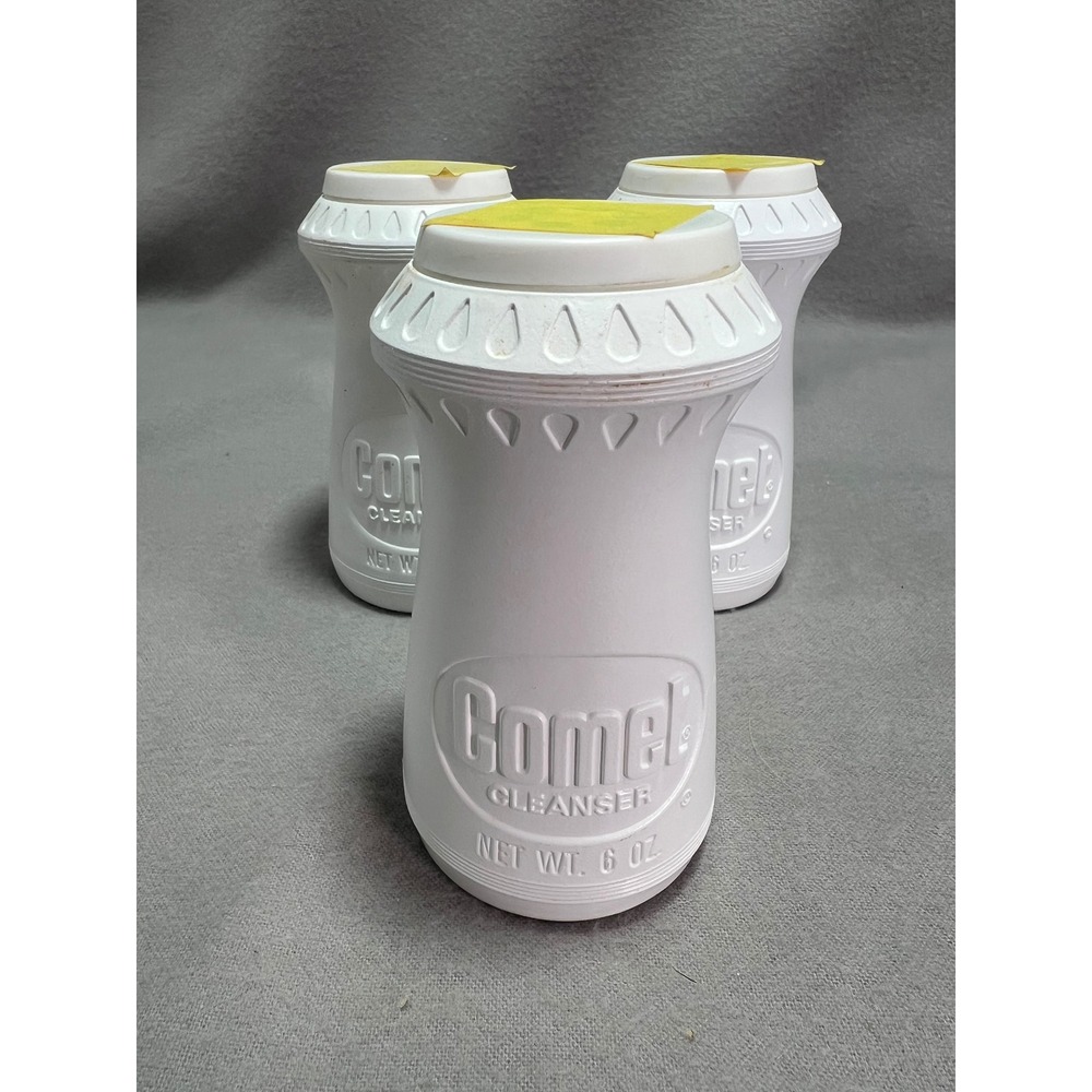 Vintage Comet‎ Plastic Bottle Shaker 6oz Chlorinol Cleaner White NOS New Sealed